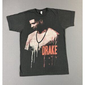 Rare Vintage Y2K Drake Take Care Concert Tour Promo Hip Hop Rap Black XSmall T